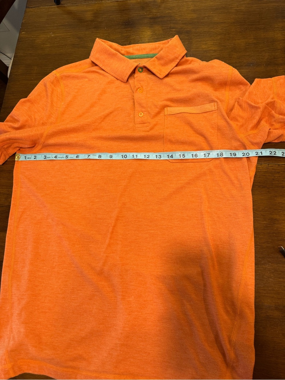 The North Face Polo Shirt Mens Large Orange FlashDry-XD Performance Golf Hiking - Picture 2 of 8